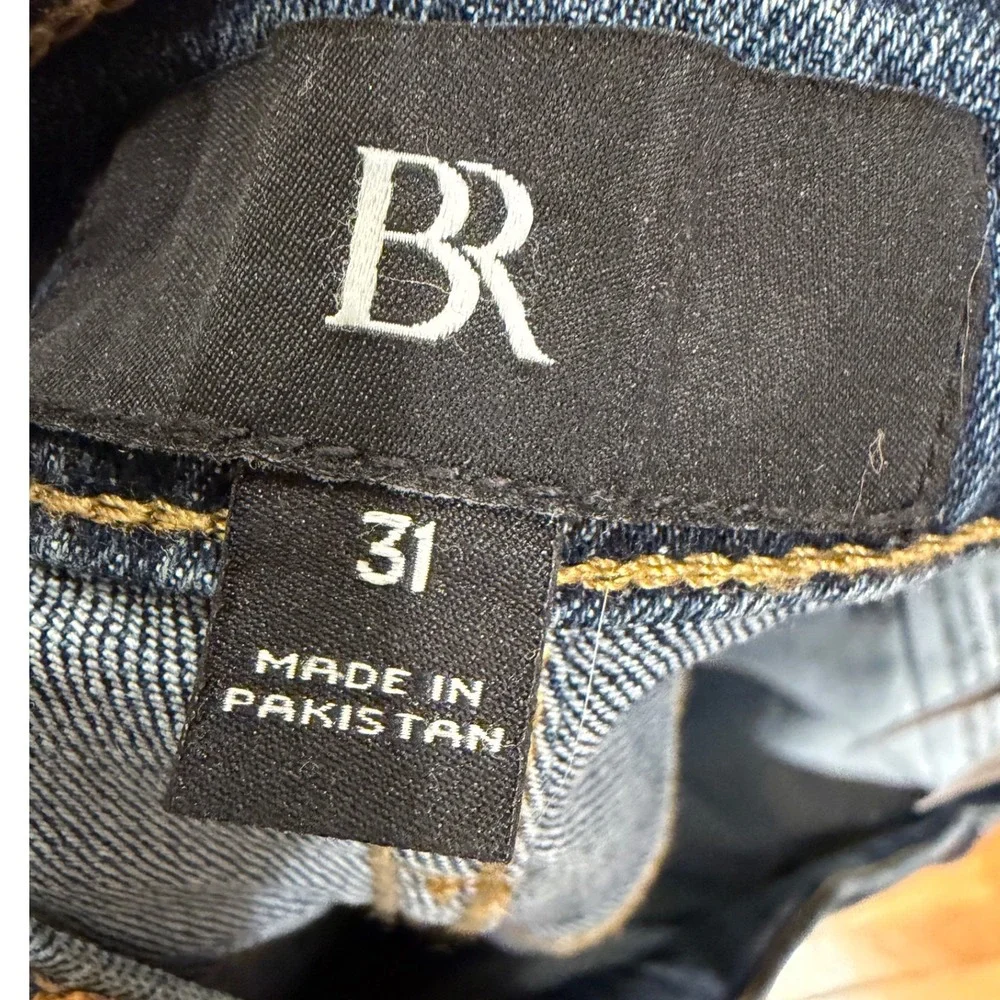 Banana Republic Mens Dark Wash Straight Leg Denim Jeans Blue Sz 31x33 Stretch